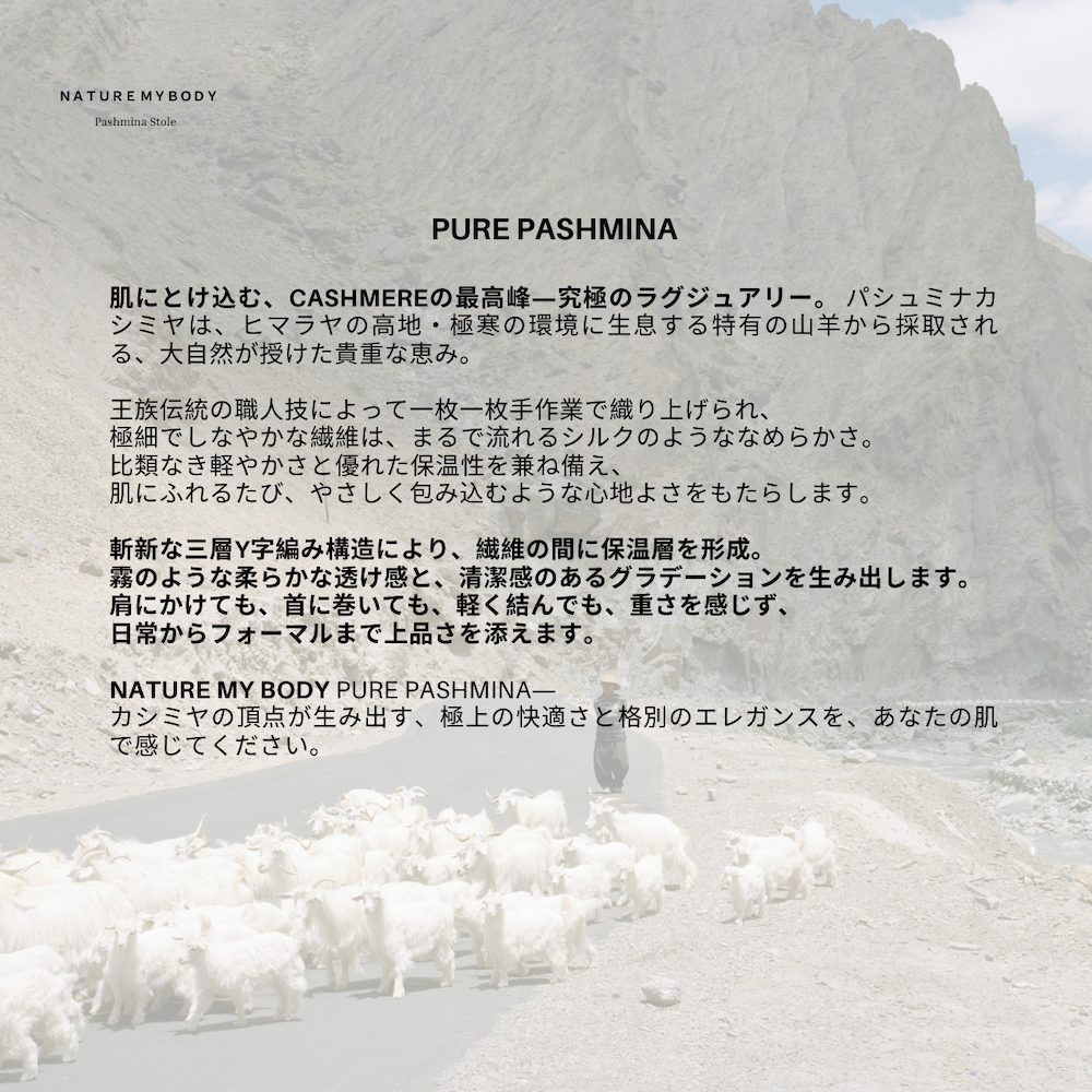 Sable Élancé Pashmina Y 型披肩 – 優雅的輪廓形塑