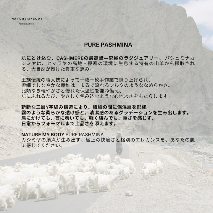 Sable Élancé Pashmina Y 型披肩 – 優雅的輪廓形塑