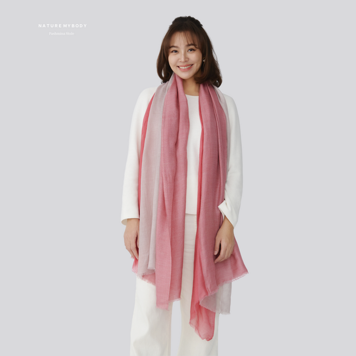 Cascade Rose Pashmina Y 型披肩 – 充滿女性魅力