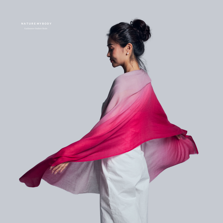 Rosée Sable 羊絨漸層披肩