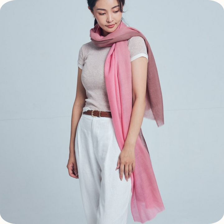 Rosée Cacao Pashmina 漸層披肩