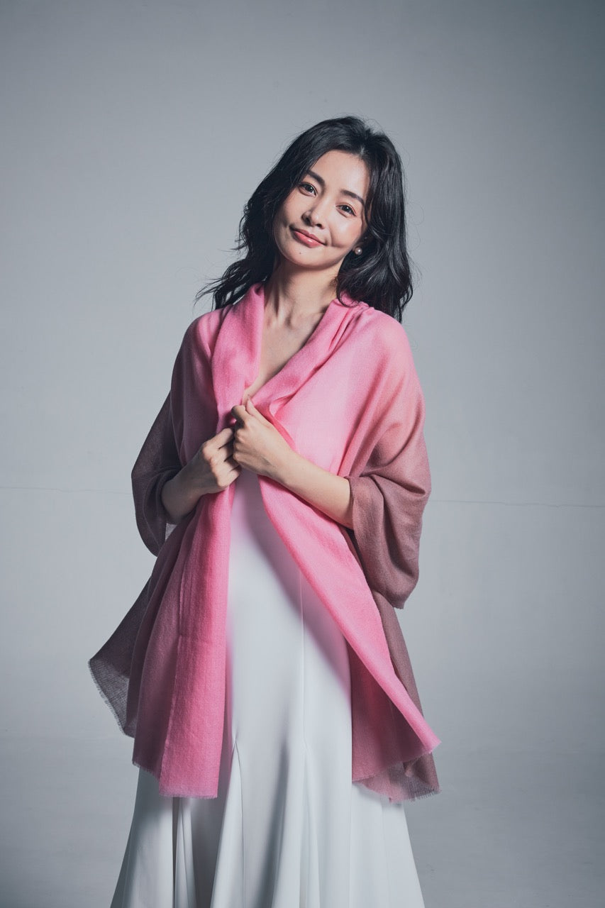 Rosée Cacao Pashmina 漸層披肩