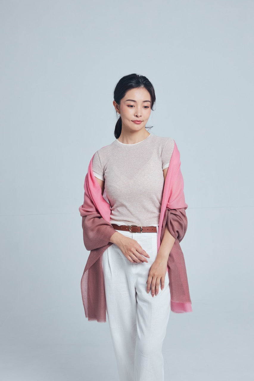 Rosée Cacao Pashmina 漸層披肩