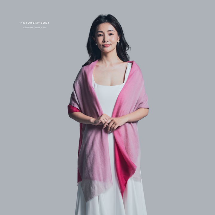 Rosée Sable 羊絨漸層披肩