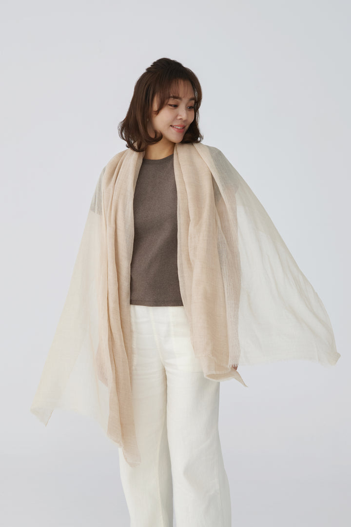 Sable Élancé Pashmina Y 型披肩 – 優雅的輪廓形塑