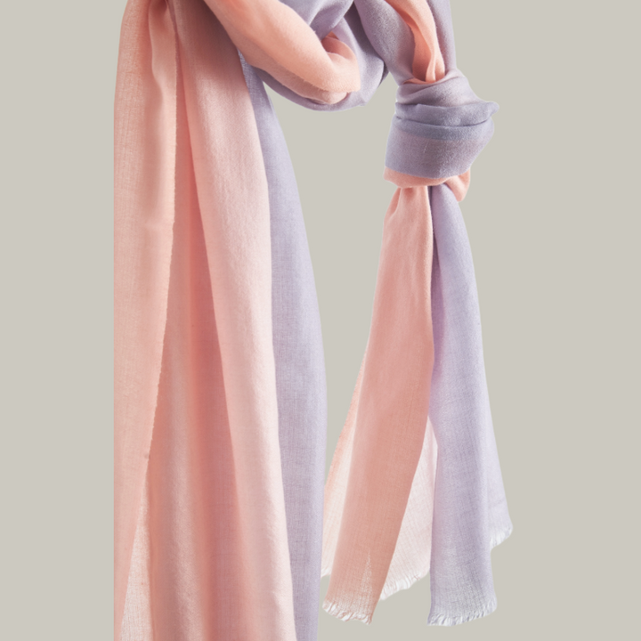 夢幻紫丁香佩什米納漸層披肩