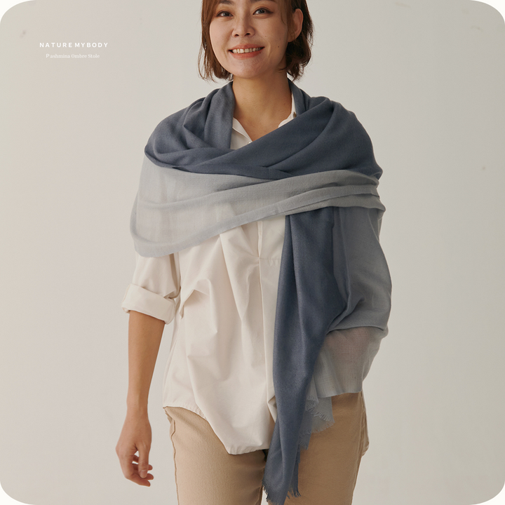 Mirage Marin Pashmina Ombre 披肩