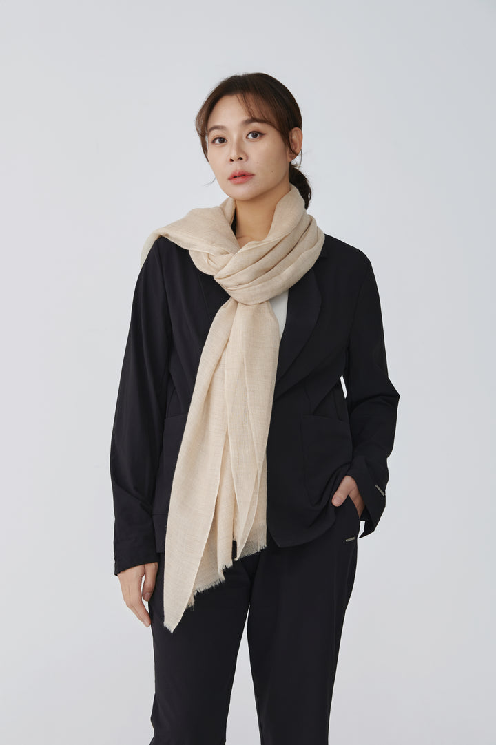 Sable Élancé Pashmina Y 型披肩 – 優雅的輪廓形塑